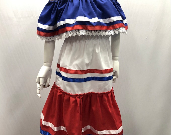 Dominican Republic dress, Puerto Rico dress, Costa Rica dress, Chile dress, Panama dress, Paraguay dress Haiti dress, Caribbean dress