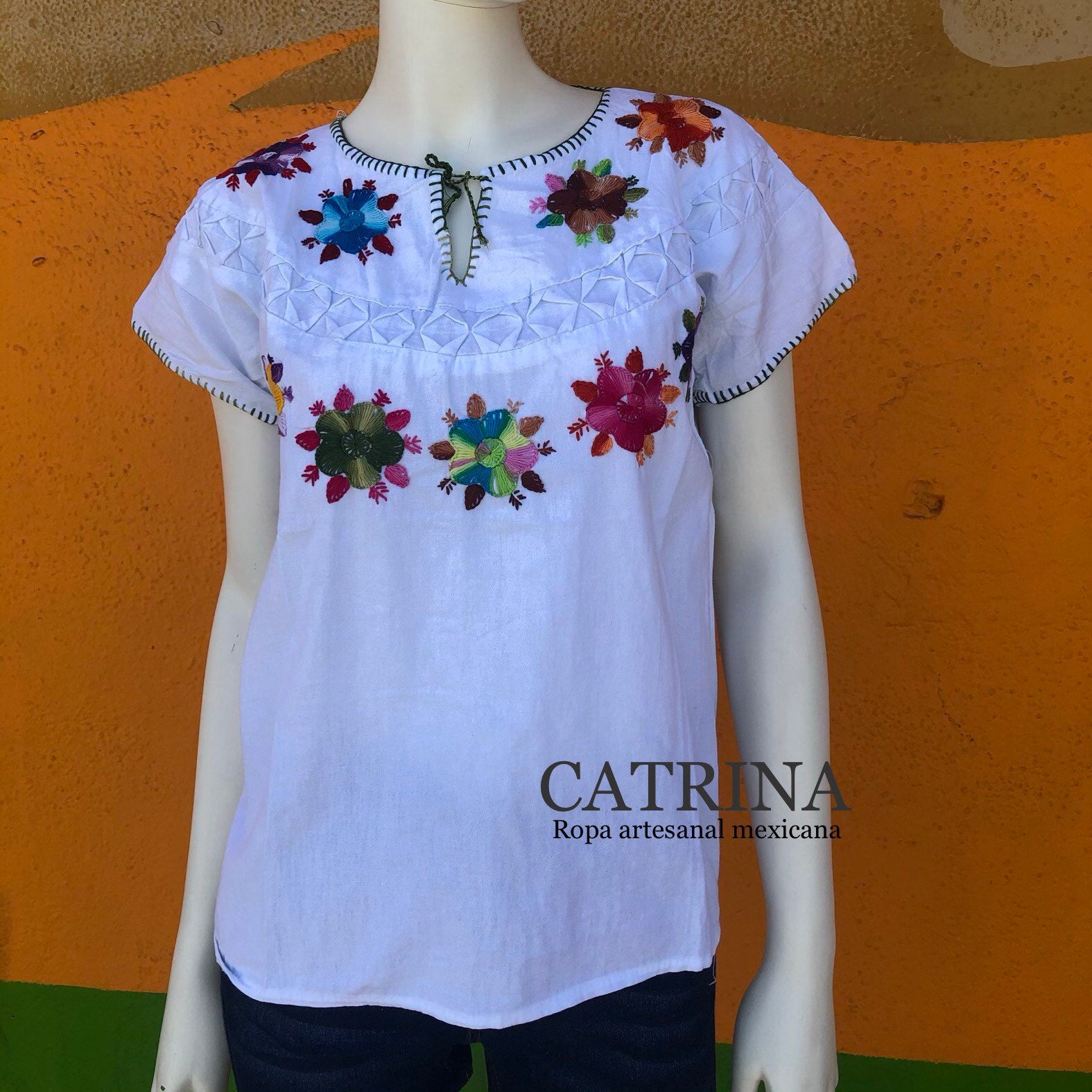 BLUSA MEXICANA blusa bordada a mano blusa artesanal blusa - Etsy México