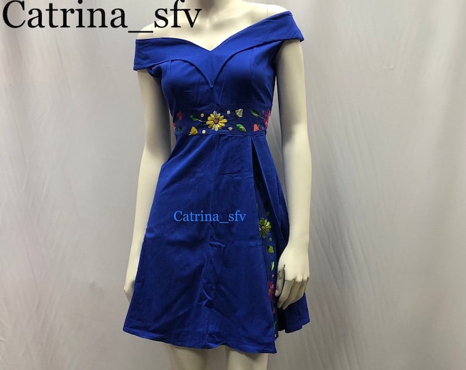 Vestido mexicano, vestido negro bordado, off the shoulders dress, vestido fuera de los hombros, vestido artesanal, vestido típico, 5 de mayo, ENVIO GRATIS EN ESTADOS UNIDOS