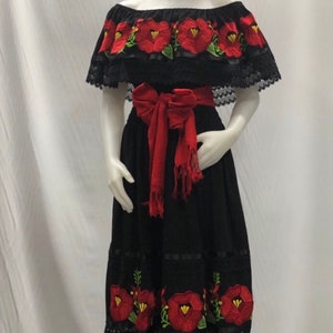 Mexican Dress Catrina Dress Day of the Dead May 5 Peasant - Etsy