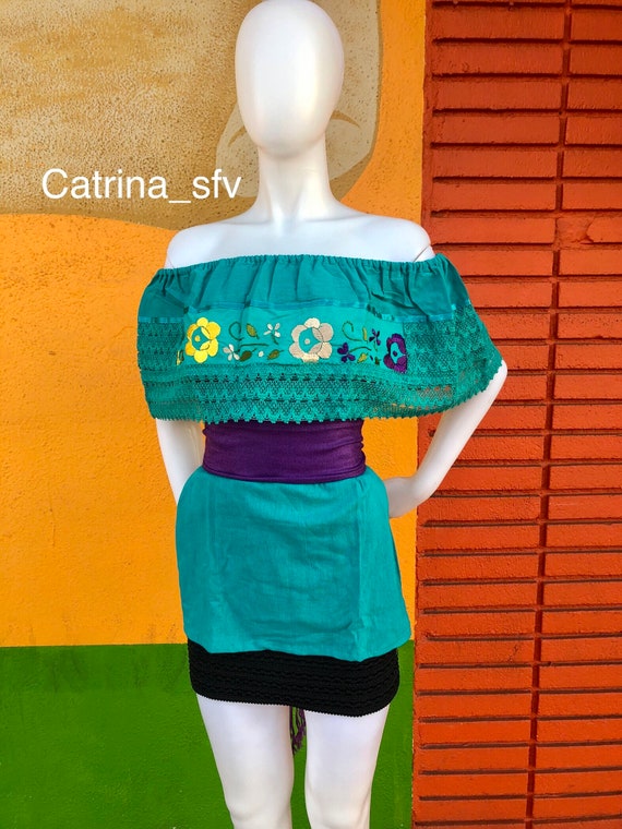 Blusa artesanal negra sale
