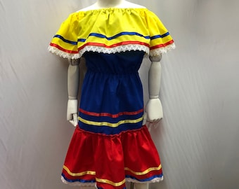 Venezuela dress, Colombia dress, Ecuador dress, Colombian dress, Venezuelan dress, Ecuadorian dress, cultural day