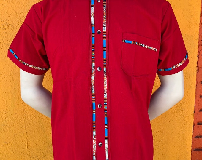 Camisa guayabera, guayabera, camisa mexicana, camisa típica, camisa artesanal, camisa bordada, fiesta mexicana, 5 de mayo, Día de muertos