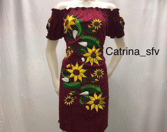 MEXICAN DRESS, off the shoulders dress, embroidered black dress, off the shoulders dress, the perfect dress for a Mexican party, 5 de mayo