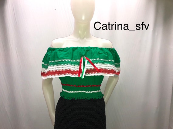 Blusas tricolor online mexicanas
