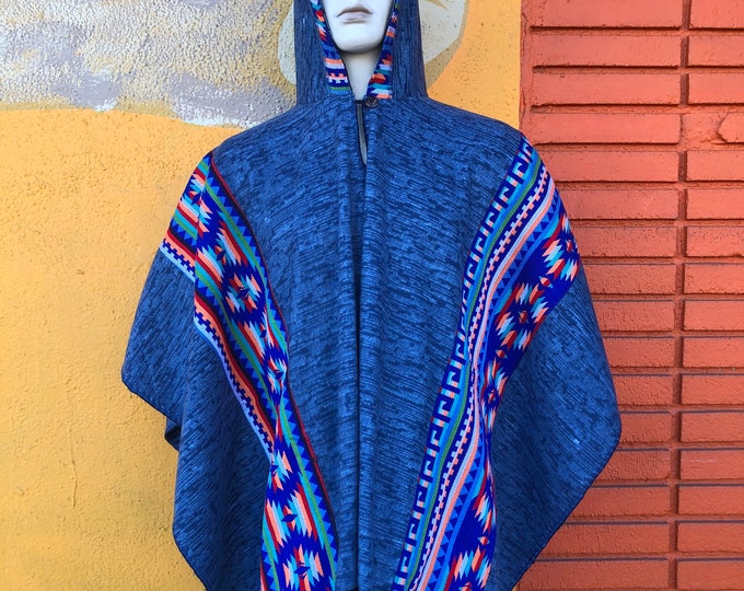 Poncho con capucha, poncho indígena, poncho artesanal, poncho peruano, poncho de lana, poncho de ecuador, navajo, gabán mexicano, Gaban, ENVIO GRATIS EN ESTADOS UNIDOS