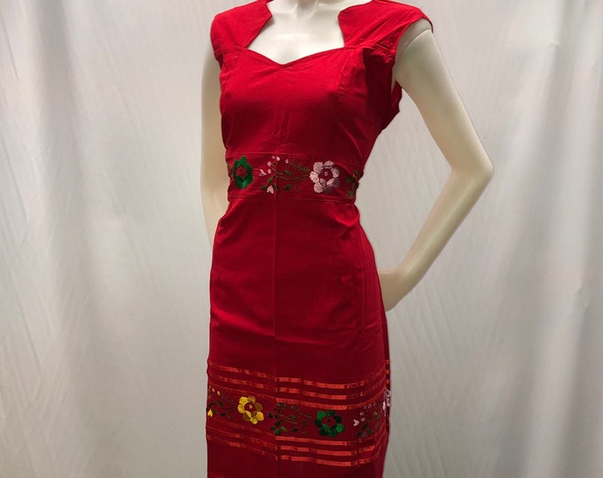 Vestido mexicano ideal para las fiestas mexicanas ENVÍO GRATIS EN ESTADOS UNIDOS