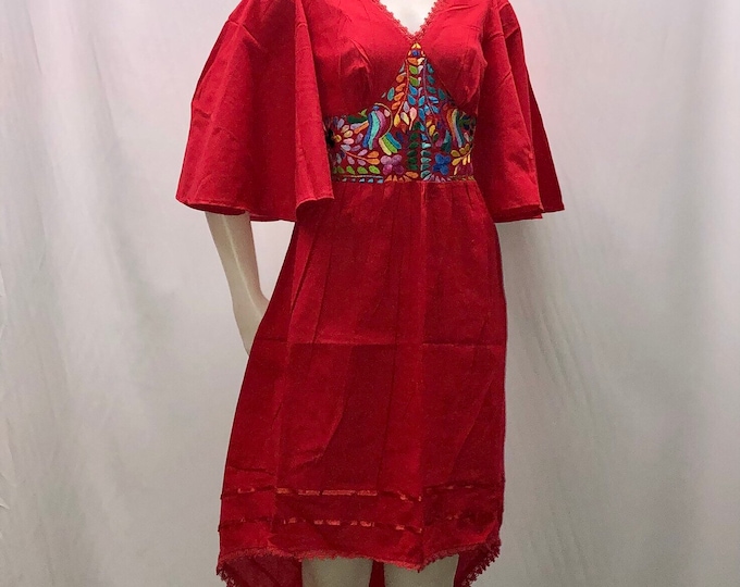 VESTIDO MEXICANO, vestido corto, vestido artesanal, vestido bordado, vestido típico, vestido regional, ideal para una fiesta mexicana ,ENVIO GRATIS EN ESTADOS UNIDOS