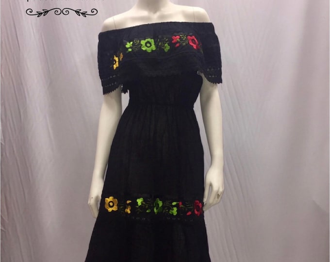 Vestido mexicano Maria bonita, VESTIDO DUERA DE LOS HOMBROS,Mexican dress ,ideal para una fiesta mexicana o cualquier otro evento ENVÍO GRATIS EN ESTADOS UNIDOS