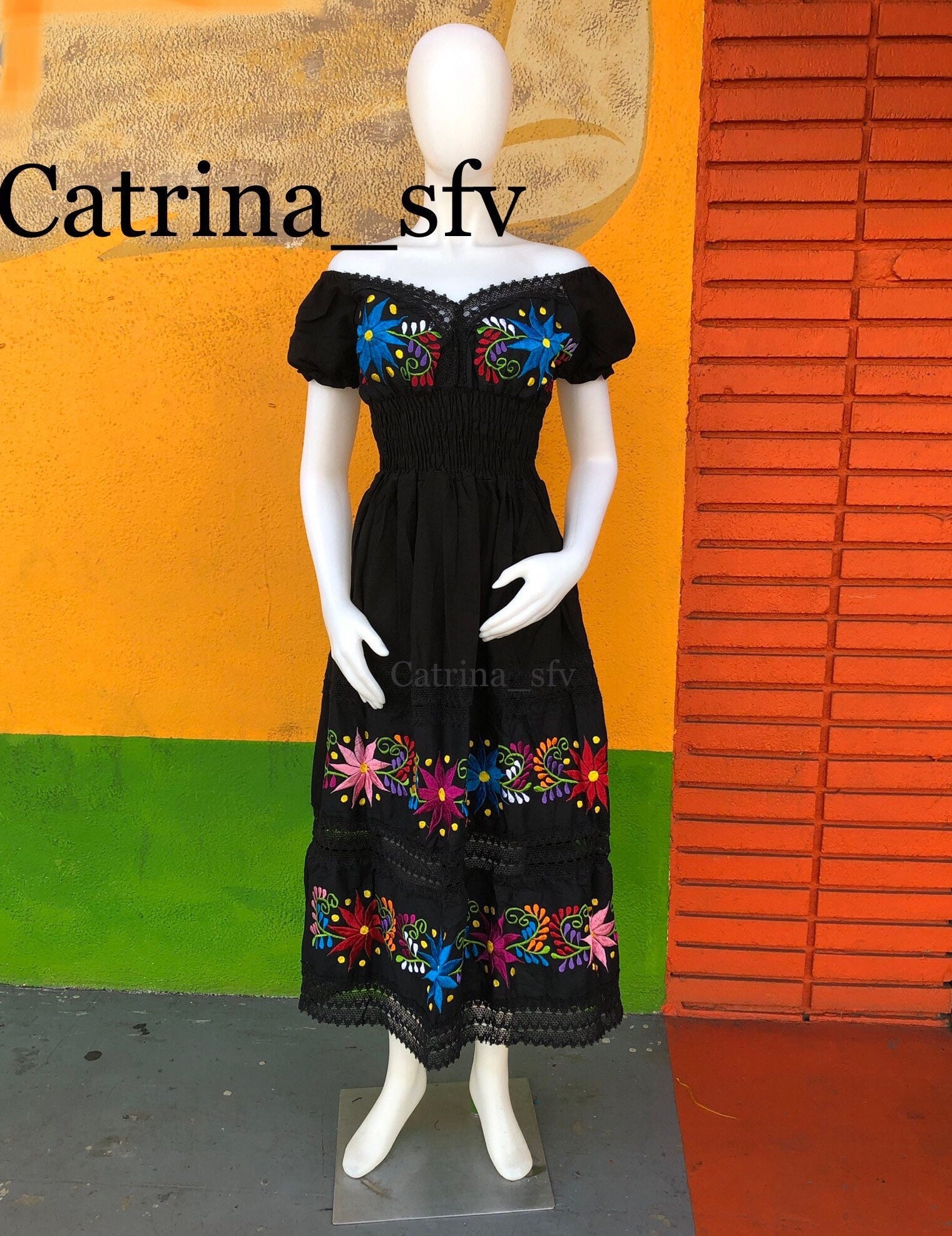 Vestido mexicano Victoria, vestido artesanal, vestido típico, fiesta mexicana, 5 de mayo, off the shoulders, ENVIO GRATIS EN ESTADOS UNIDOS Vestido mexicano Victoria, vestido artesanal, vestido típico, fiesta mexicana, 5 de mayo, off the shoulders, ENVIO GRATIS EN ESTADOS UNIDOS