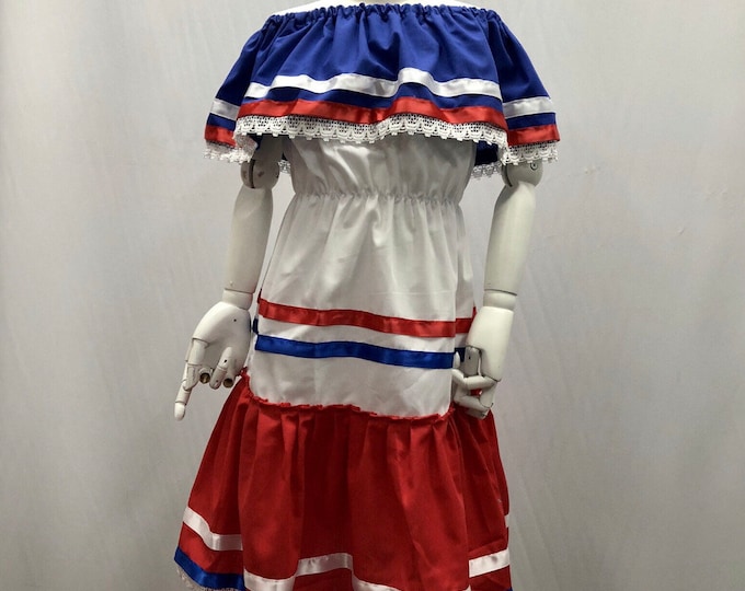 Dominican Republic dress, Puerto Rico dress, Costa Rica dress, Caribbean dress, Chile dress, Panama dress, Paraguay dress, Haiti dress