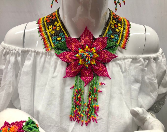 Collares pulseras y aretes de chaquira, ENVIO GRATIS EN ESTADOS UNIDOS