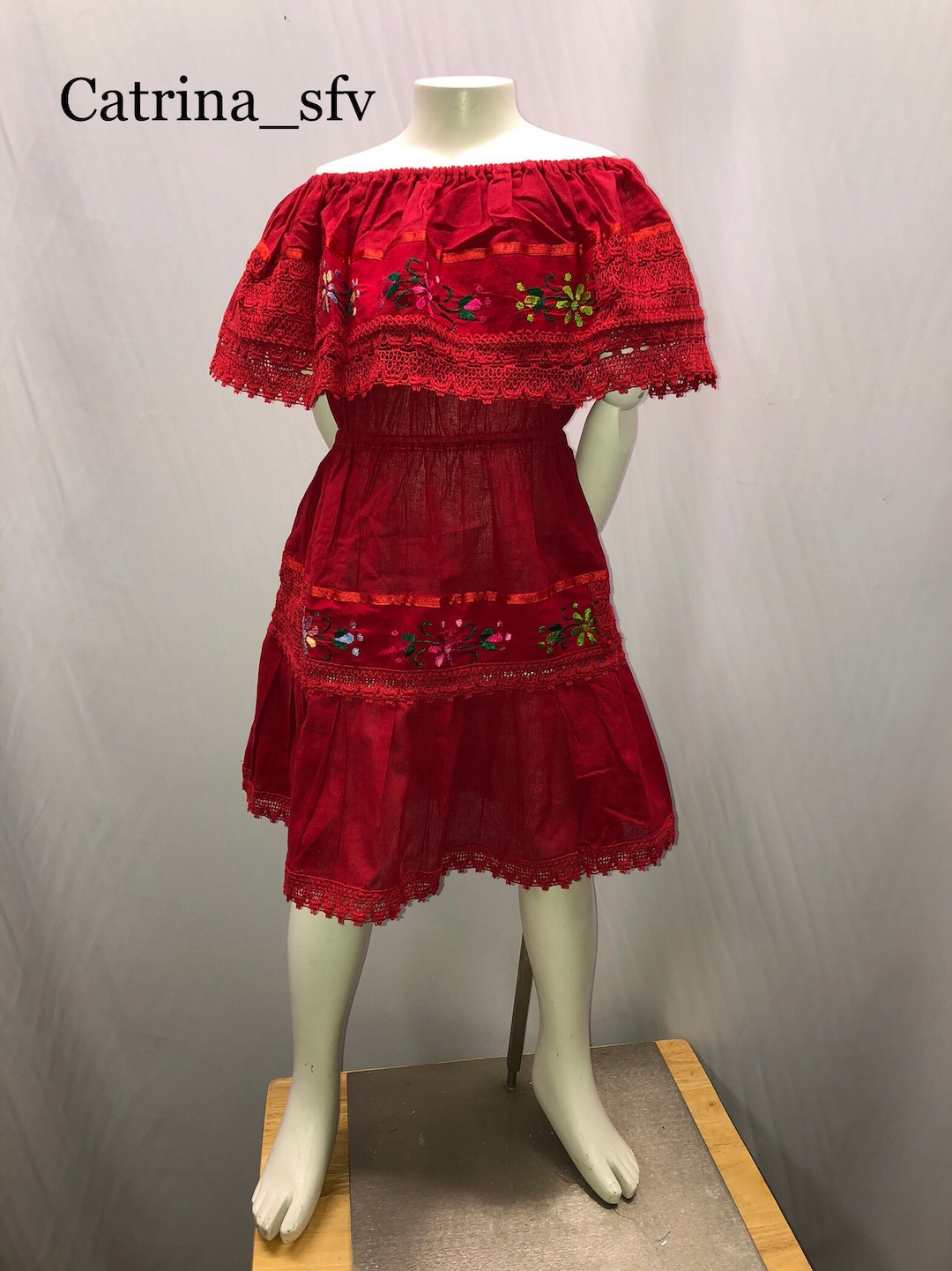 Dominican Republic Dress, Puerto Rico Dress, Costa Rica Dress, Peasant ...