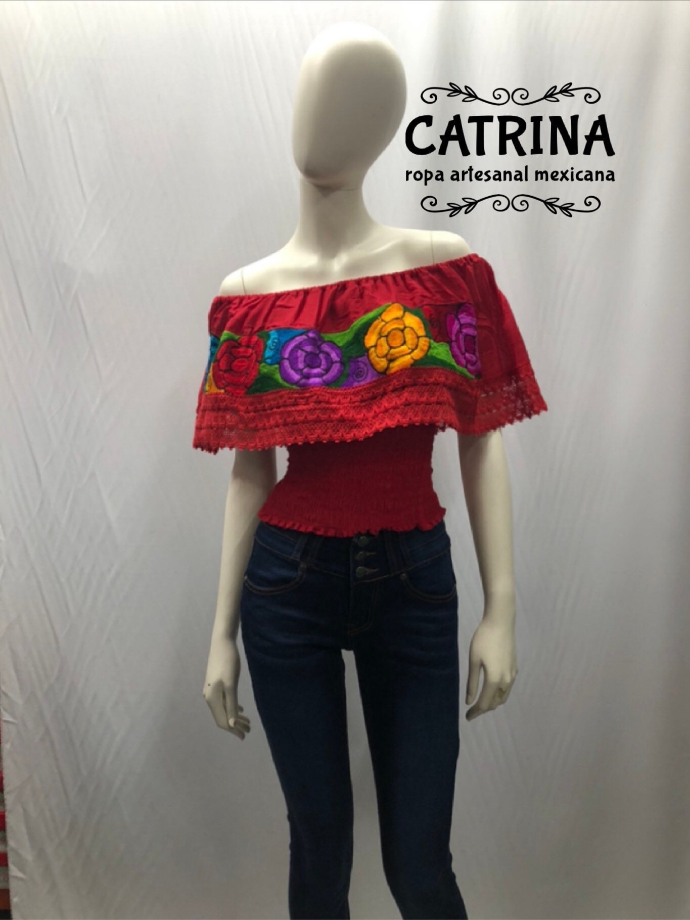Blusa mexicana modelo campesina shoulders , ideal para una fiesta mexicana o cualquier otro evento ENVÍO EN ESTADOS UNIDOS