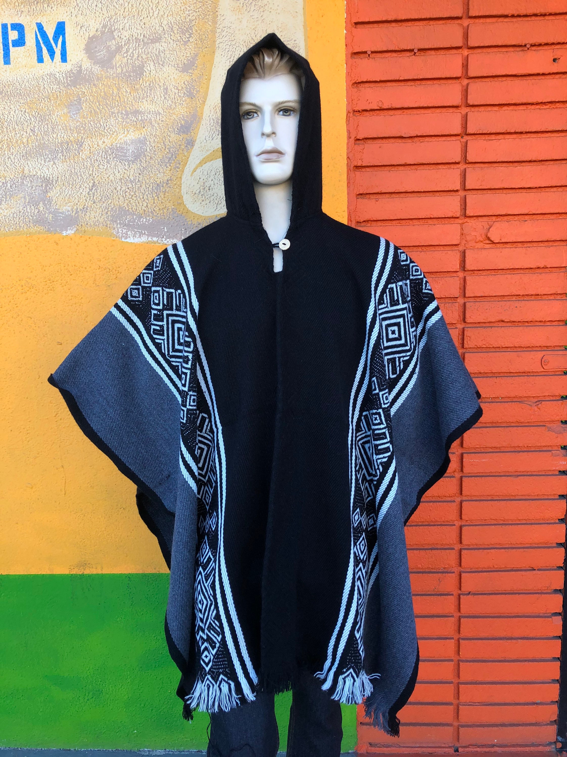 Mexican Poncho for Men, The Perfect Aztek Style