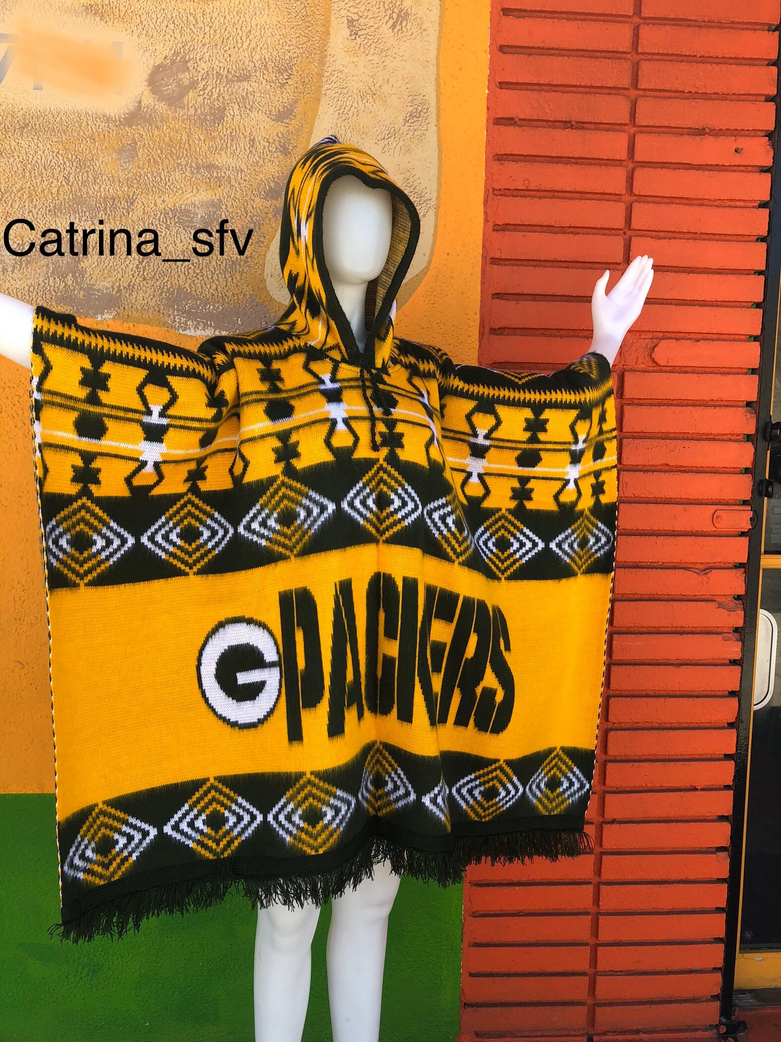 Green Bay Packers Hooded Poncho