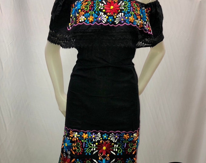 Vestido mexicano (campesina) olan fuera de los hombros  ideal para una fiesta mexicana o cualquier otro evento ENVÍO GRATIS EN ESTADOS UNIDOS