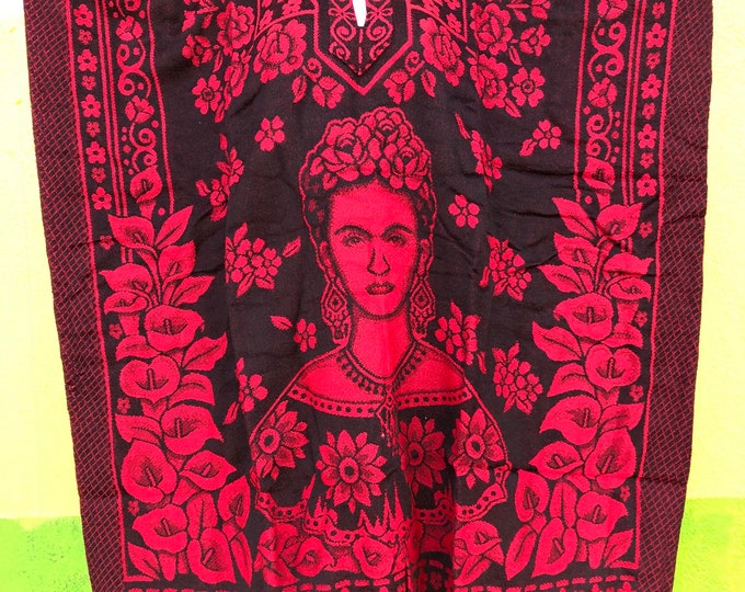 Gabán de Frida kahlo, poncho de Frida kahlo, mañanita de Frida kahlo, gabán mexicano, poncho mexicano, sarape mexicano, mañanita mexicana, ENVIO GRATIS EN ESTADOS UNIDOS