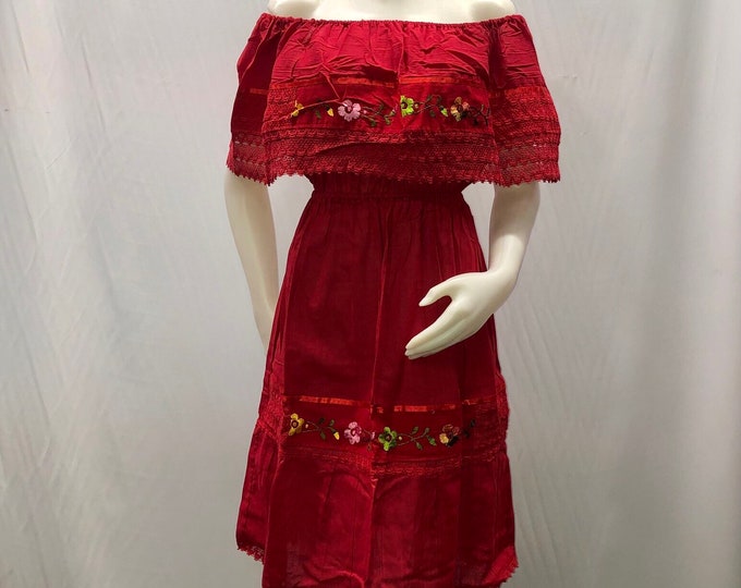 Vestido mexicano, vestido maria, vestido fuera de los hombros, vestido primavera verano 2021, vestido artesanal, fiesta mexicana, 5 de mayo, ENVIO GRATIS EN ESTADOS UNIDOS