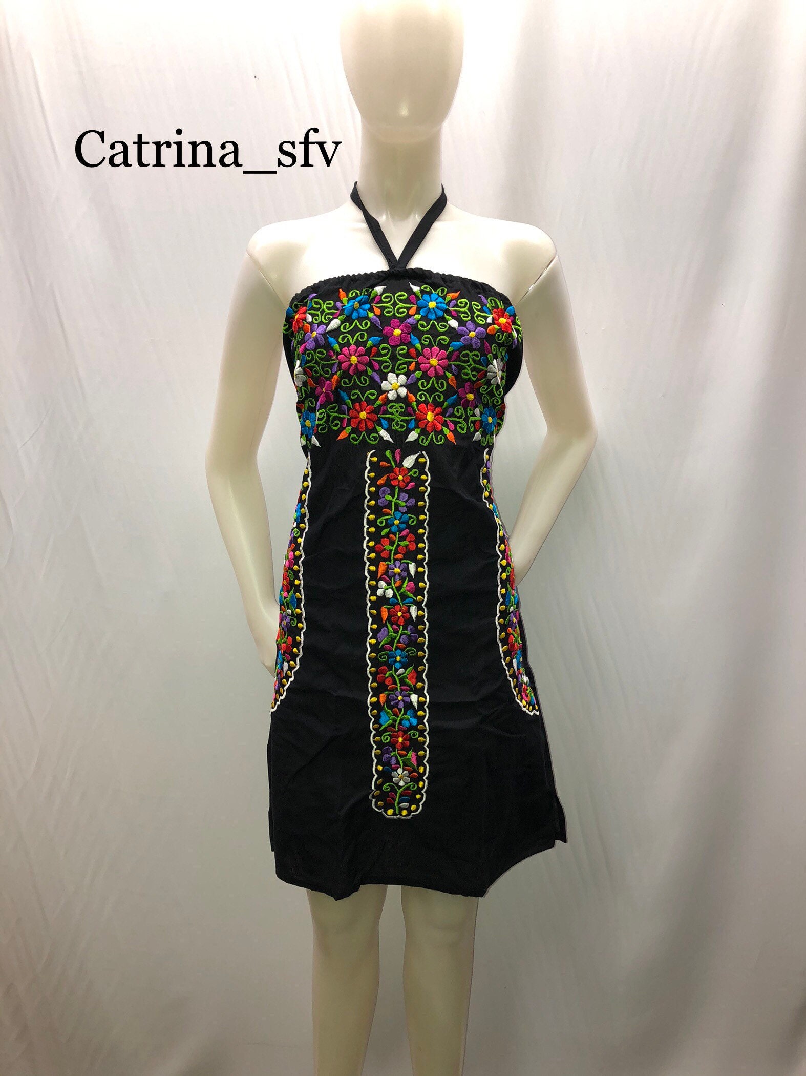 Vestido mexicano, vestido negro bordado, off the shoulders dress, vestido artesanal, vestido típico, mexicano dress, fiesta mexicana GRATIS EN ESTADOS UNIDOS