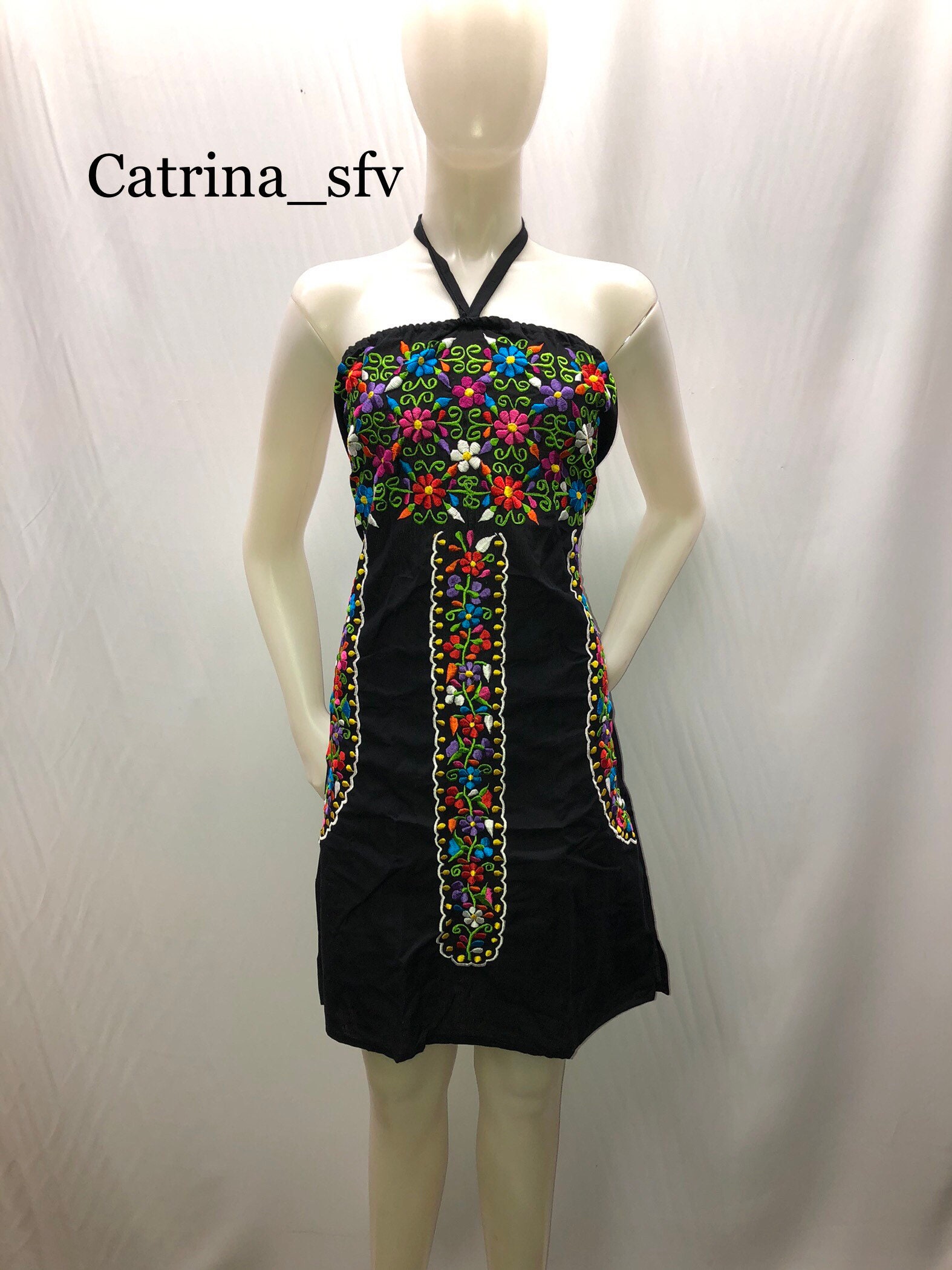 Vestido negro bordado, off the shoulders dress, vestido artesanal, vestido típico, mexicano dress, fiesta mexicana ENVÍO GRATIS EN ESTADOS