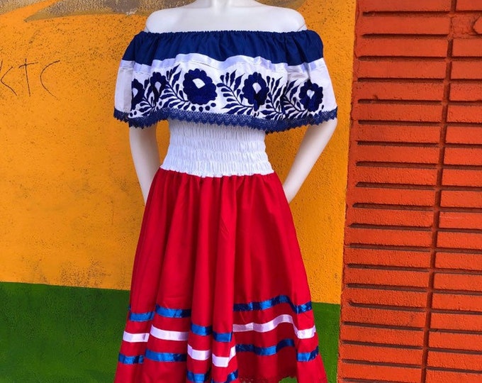 Vestido caribeño, Dominican Repúblic dress,Puerto Rico dress, Costa Rica dress, Chile dress, Panamá dress, Haití dress, Paraguay dress