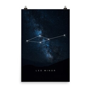 Leo Minor Constellation / Constellation Poster / Constellation Home Decor / Stars Lovers Gift / Star Constellation / Zodiacal Constellation image 4