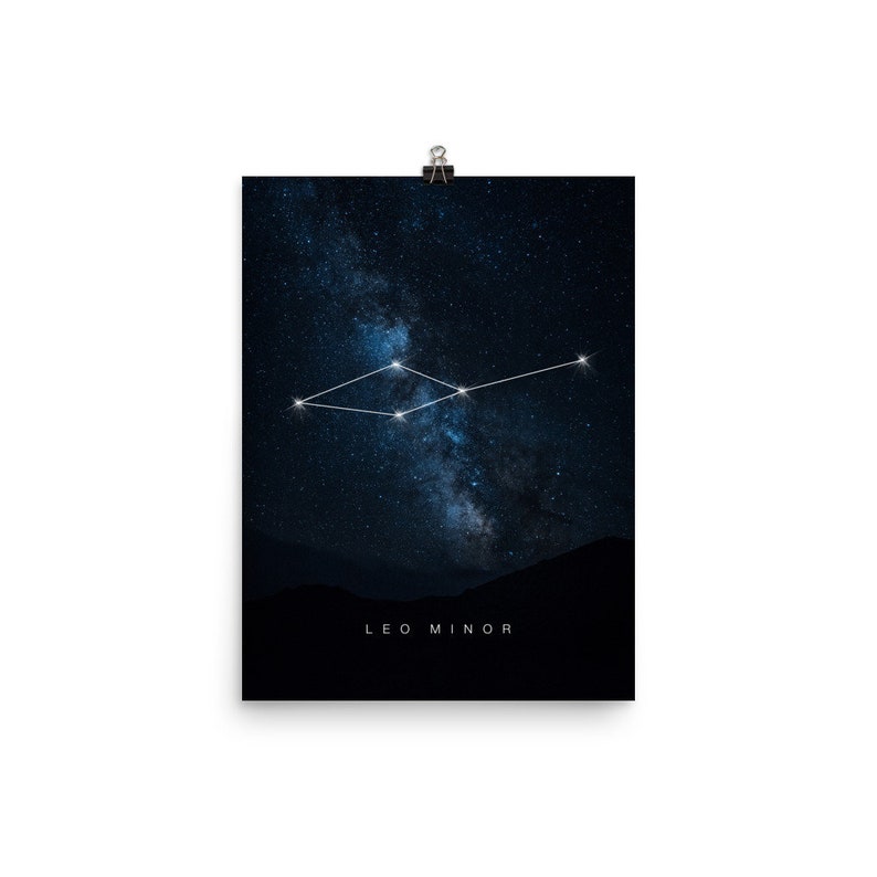 Leo Minor Constellation / Constellation Poster / Constellation Home Decor / Stars Lovers Gift / Star Constellation / Zodiacal Constellation image 2