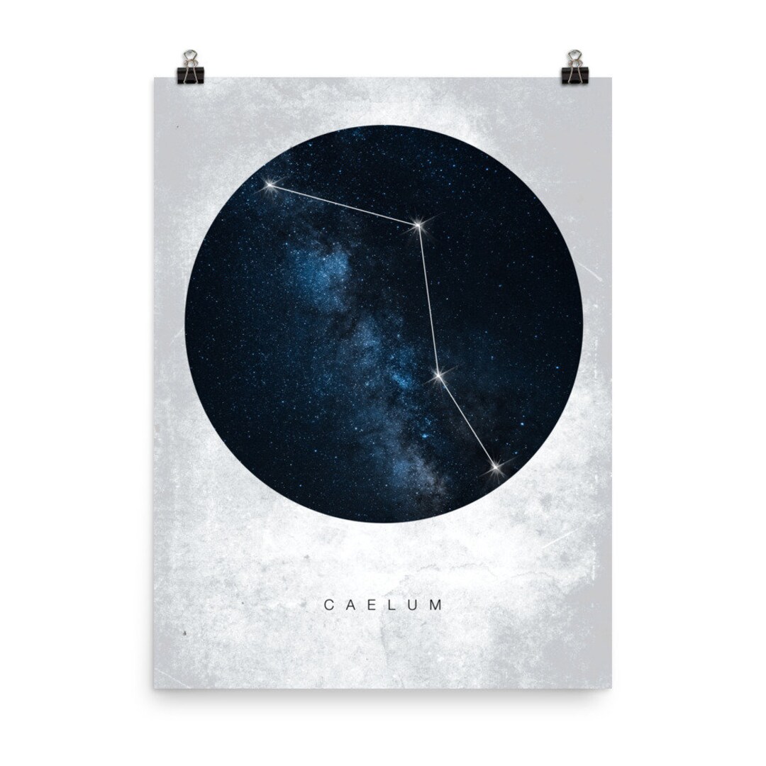 Caelum Constellation / Constellation Poster / Constellation - Etsy