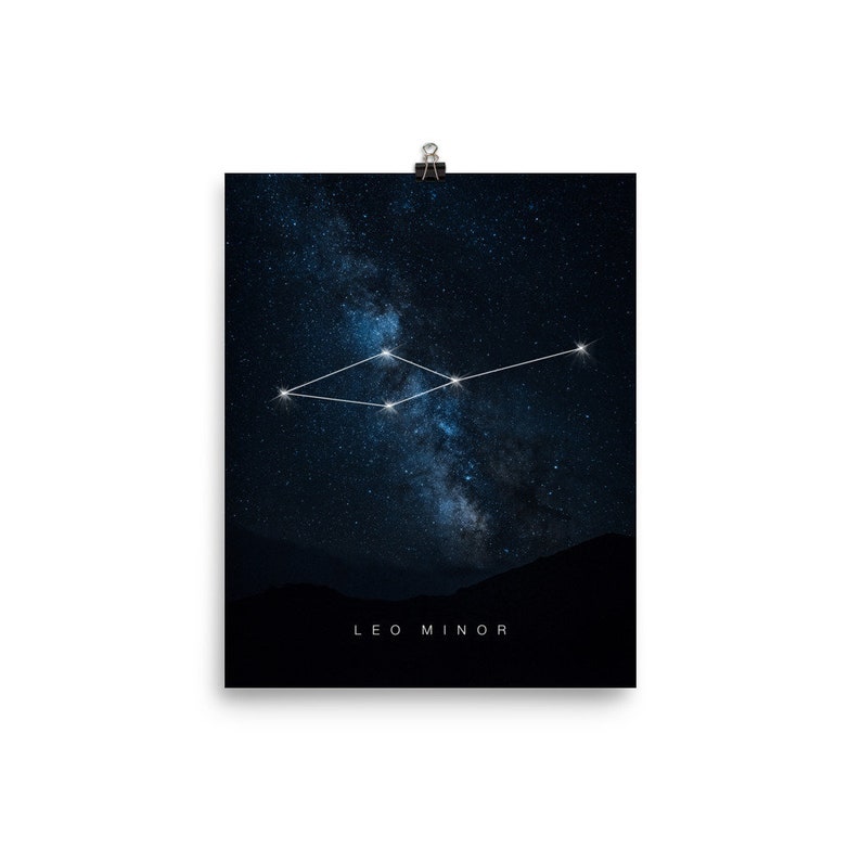 Leo Minor Constellation / Constellation Poster / Constellation Home Decor / Stars Lovers Gift / Star Constellation / Zodiacal Constellation image 5