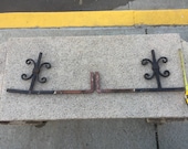 Pair Of Antique Architectural Salvage Wrought Iron Shelf Brackets From The Collection Of Fellenz Antiques