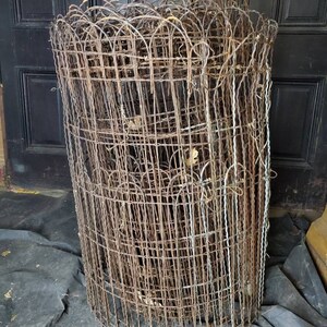 100 X 36 Galvanized Double Loop Woven Wire Old Etsy