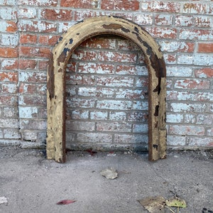 Antique a Architectural and Salvage Cast-iron Arched Art Deco Fireplace ...