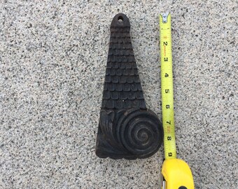 Antique Architectural Salvage Cast Iron Mermaid Scales Design Wall Decor From The Collection Of Fellenz Antiques