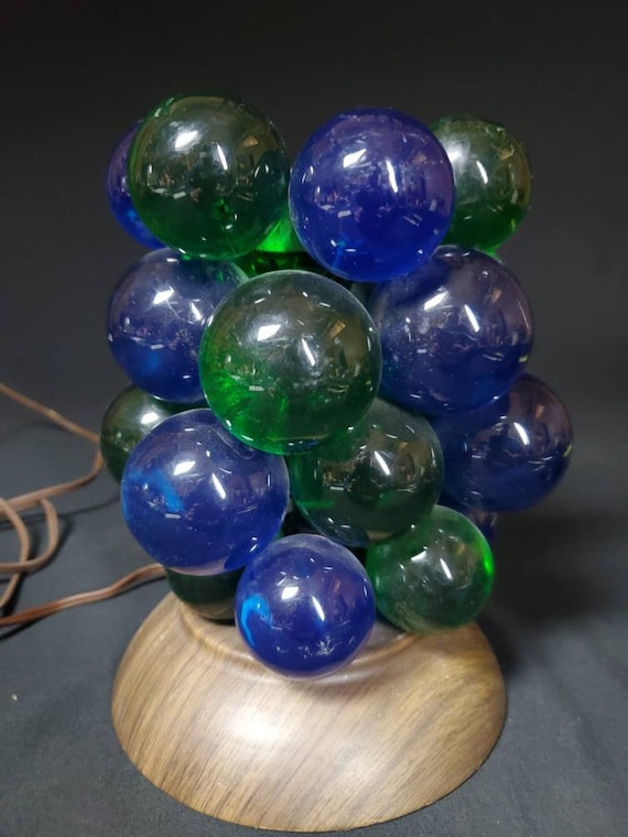 Vintage Pineapple Resin Ball Lamp C.1960s. From the Collection of