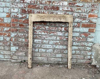 Antique Architectural Salvage cast iron Fireplace Surround.