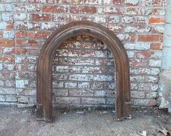 Antique Architectural Salvage cast iron Fireplace Surround.