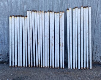 Antique Architectural Salvage Set of 31 Plain Tapered Spindles