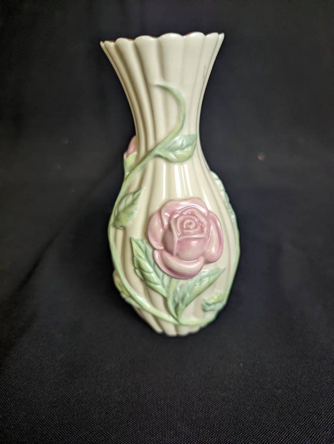 Vintage Lenox Rose Vase - Etsy