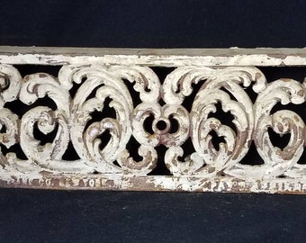 Antique Architectural Salvage Fireplace Cover Art Deco Nouveau Cast Iron Mantle Summer Door From The Collection Of Fellenz Antiques