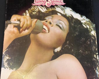 Vintage Donna Summers Live and More vinyl records, 2 records inside, released in 1978. #NBLP 7119. and comes with free shipping