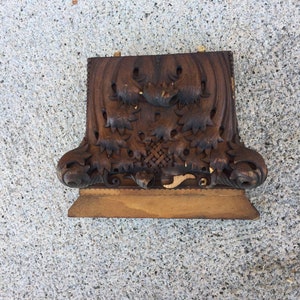 Vintage Hand-Carved Wooden capital From The Collections of Fellenz Antiques