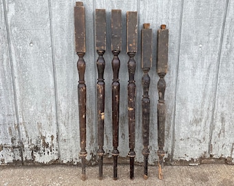 Antique Architectural Salvage Set of 6 Spindles