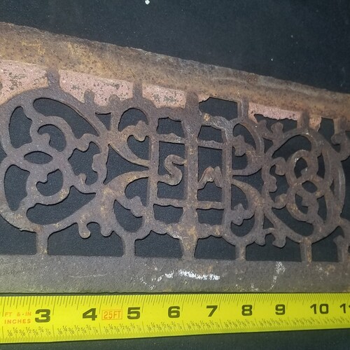 4 Rustic Antique Vintage Architectural Salvage Cast Iron Grate or Cover From The shops Collection of Fellenz Antiques