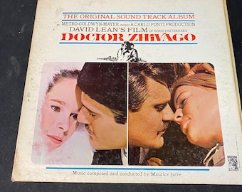 Vintage Doctor Zhivago Original Soundtrack LP | Maurice Jarre | MGM Records 1965 | Classic Film Score | Vinyl Record in Stereo
