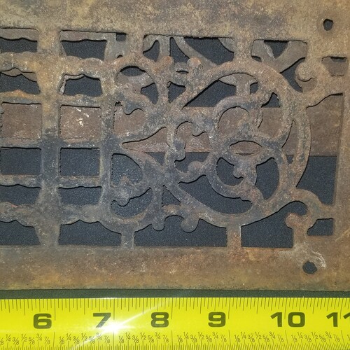 4 Rustic Antique Vintage Architectural Salvage Cast Iron Grate or Cover From The shops Collection of Fellenz Antiques