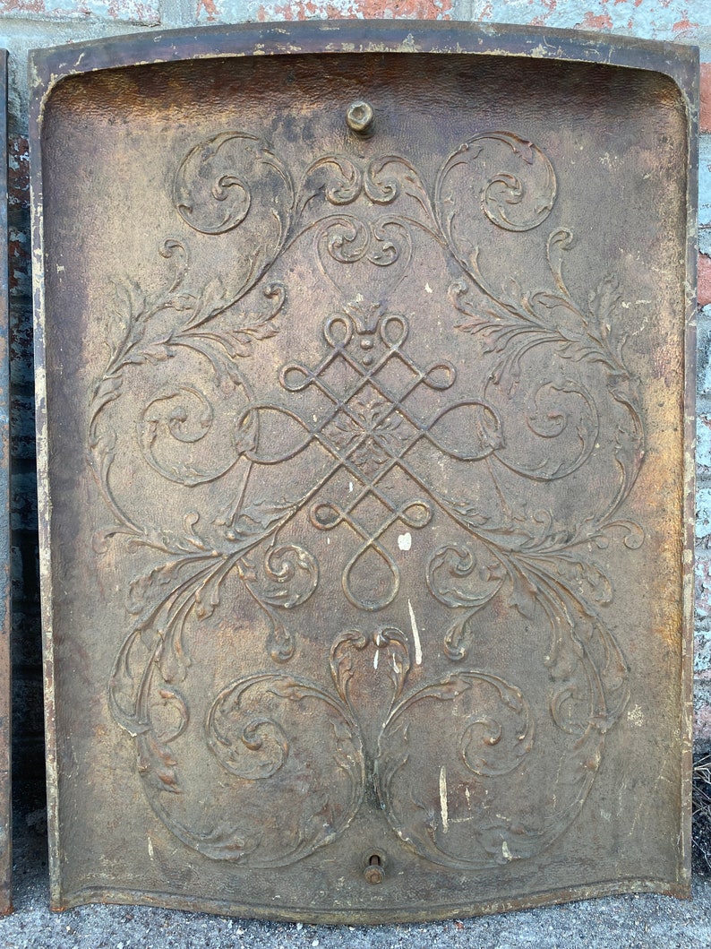 Antique Architectural Salvage Cast Iron Fireplace Covers - Etsy