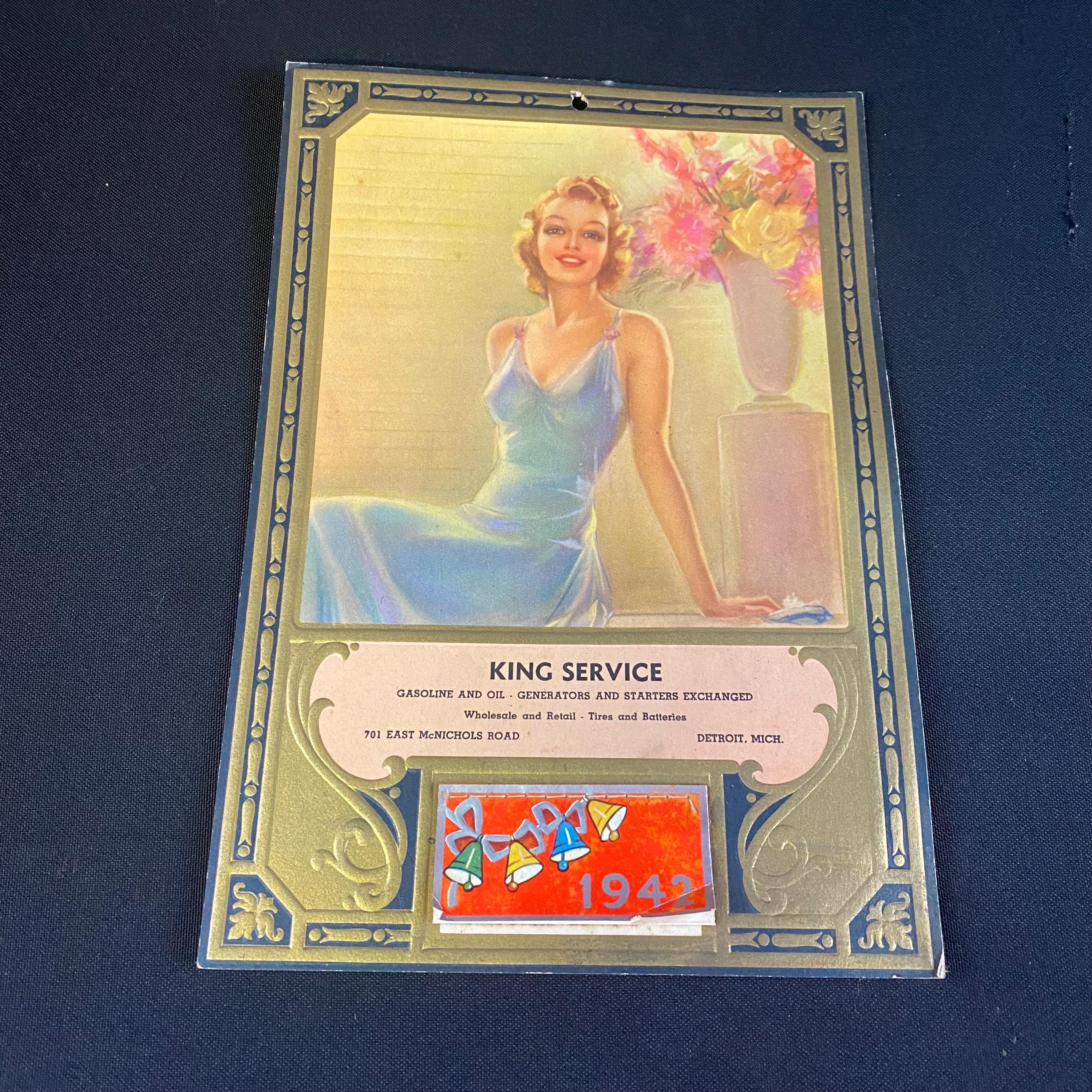 Vintage 1942 Calendar - Etsy