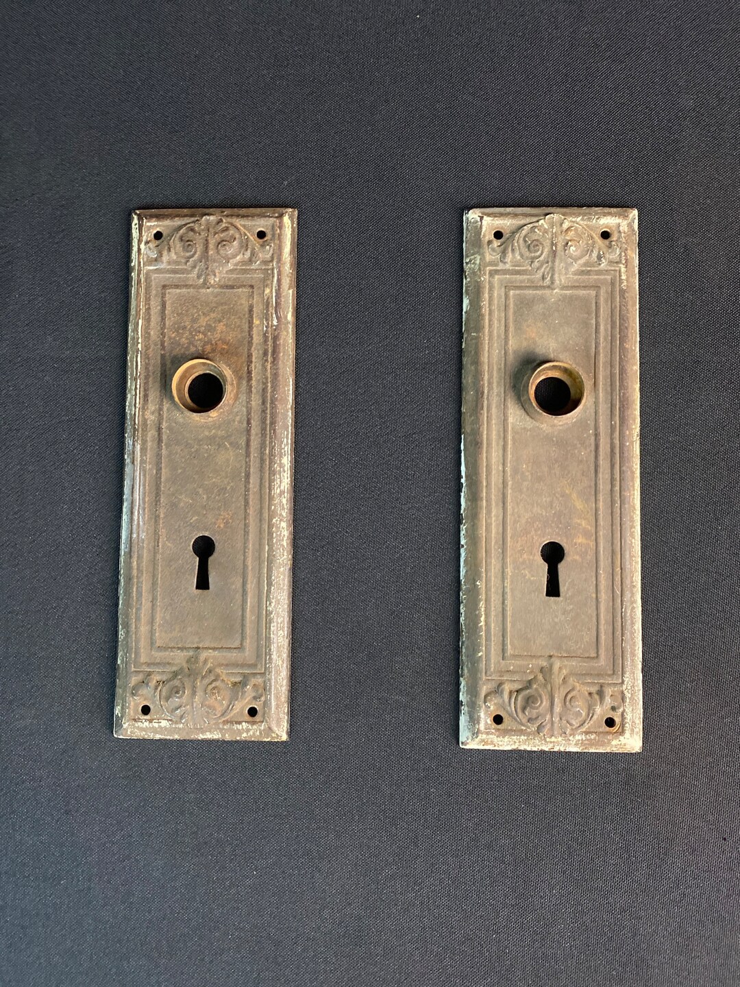 Antique Architectural Salvage Door Knob Backer Plates. Etsy