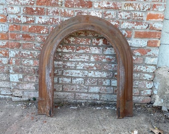 Antique Architectural Salvage cast iron Fireplace Surround.